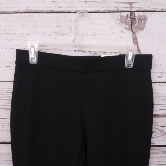 Alfani Ruffle Hem Slim Leg Ankle Pants Black - Picture 4 of 11